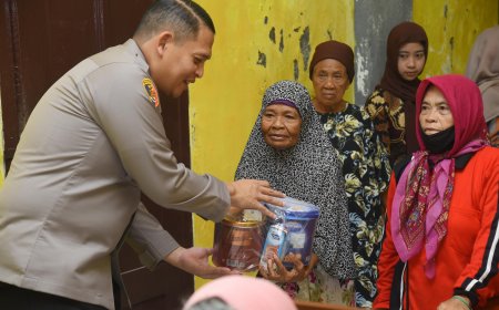 Polri Peduli : Polres Bondowoso Salurkan Bantuan dan Kunjungi Panti Jompo