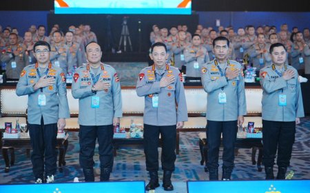 Beri Arahan di Rapim Polri, Kapolri Tegaskan Dukung-Kawal Penuh Program Pemerintah 