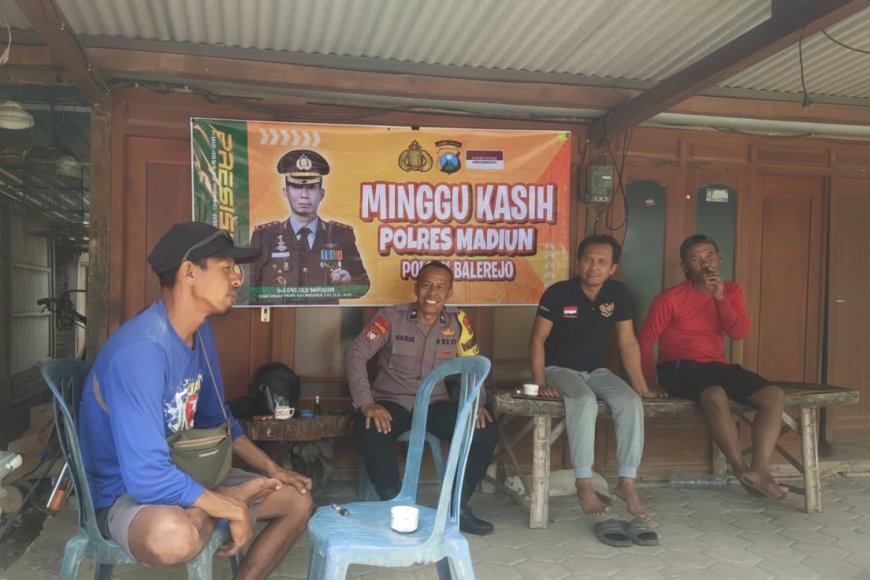 Dekatkan Diri dengan Masyarakat, Polsek Balerejo Gelar "Minggu Kasih" di Desa Banaran