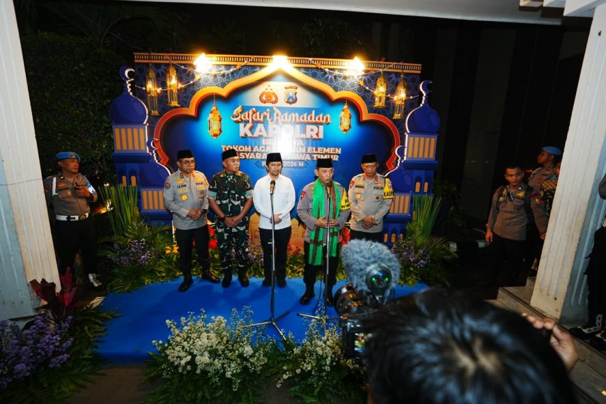 Safari Ramadhan di Jatim, Kapolri Ajak Seluruh Elemen Bersatu Jaga Kamtibmas-Dukung Program Presiden 