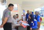 Polres Bojonegoro Gelar Pemeriksaan Kesehatan Gratis bagi Buruh Jelang May Day