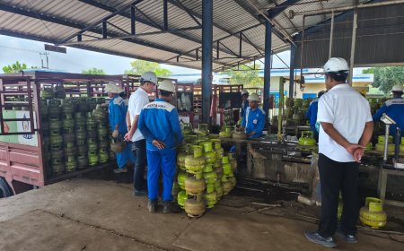 Polres Jombang Cek Ketersediaan LPG 3 Kg di SPBE Pastikan Distribusi Lancar