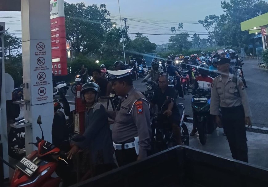 Polres Madiun Kota Pastikan Stok BBM di SPBU Aman dan Belum Ada Kenaikan Harga